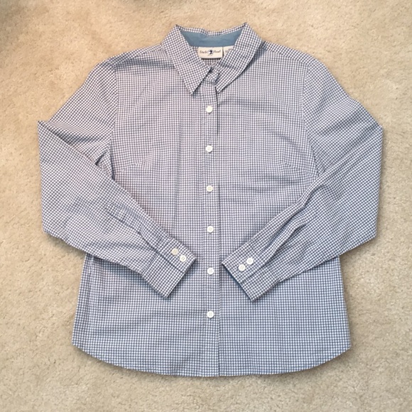Duck Head Tops - Gingham button down top